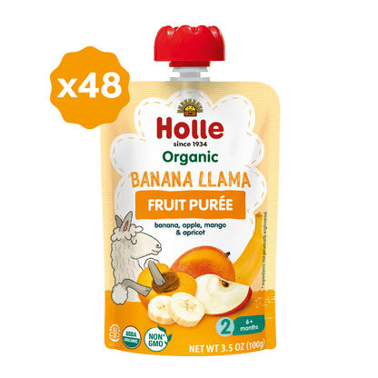 Organic Banana Llama Fruit Purée - BANANALLAMA-BOX-48