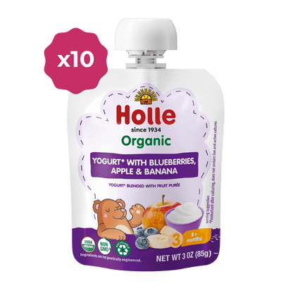 Organic Blueberries, Apple & Banana Yogurt Pouches - BLUEAPPLE-BANANA-YOGURT