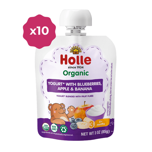 Organic Blueberries, Apple & Banana Yogurt Pouches - BLUEAPPLE-BANANA-YOGURT