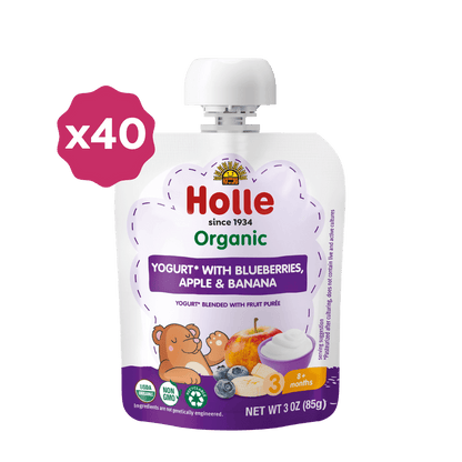 Holle Organic Blueberries, Apple & Banana Yogurt Pouches - BLUEAPPLE-BANANA-YOGURT-4