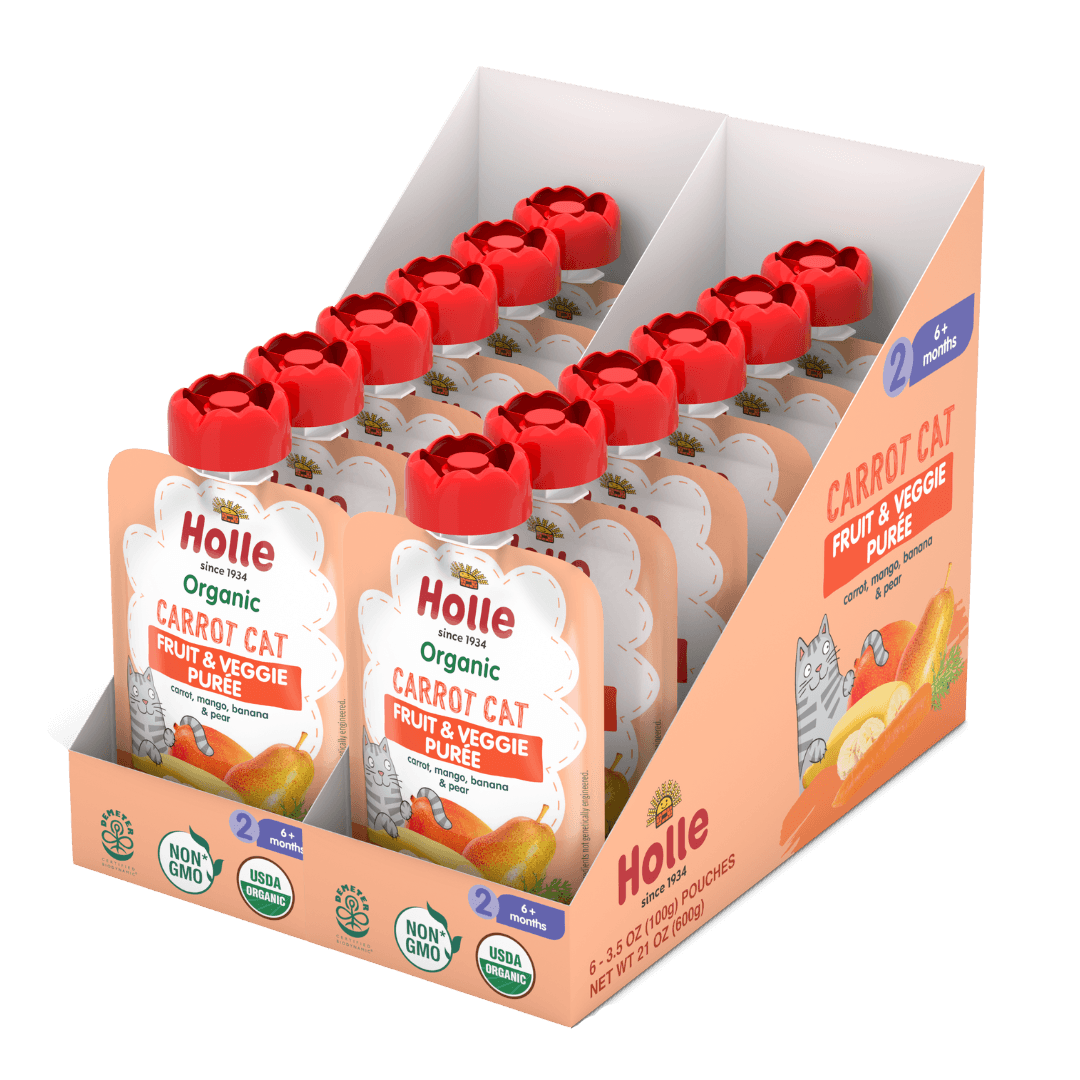 Organic Carrot Cat Fruit & Veggie Purée -