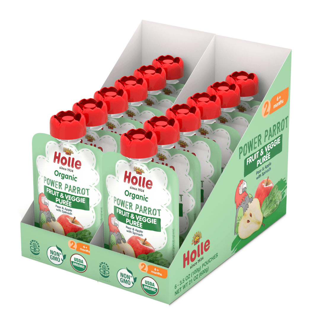 Organic Power Parrot Fruit & Veggie Purée -