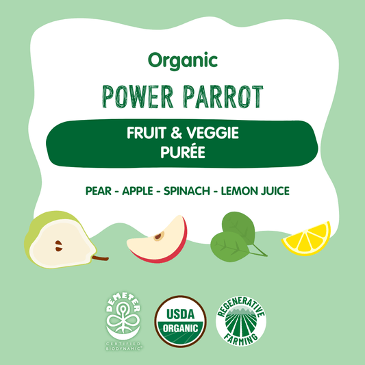 Organic Power Parrot Fruit & Veggie Purée - POWER-PARROT-BOX-2PACK