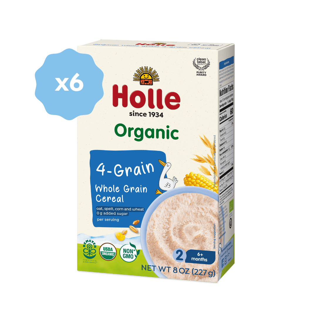 Holle Organic Whole Grain 4-Grain Cereal - 6 Pack - 4GRAIN-CEREAL