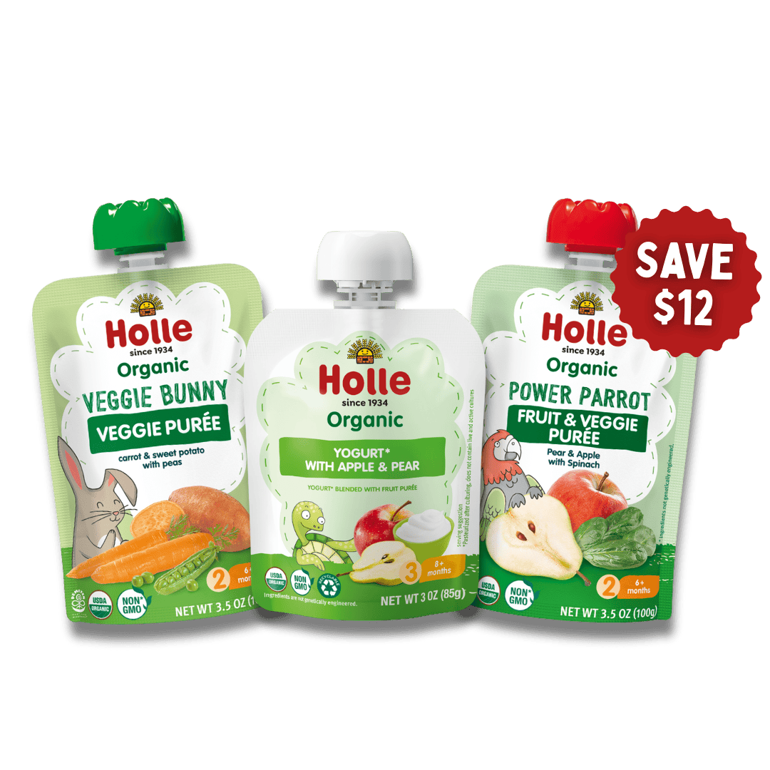 Power Greens Bundle: Veggie Bunny, Power Parrot, Apple & Pear Yogurt - BUNDLE-BUNNY-PARROT-APY