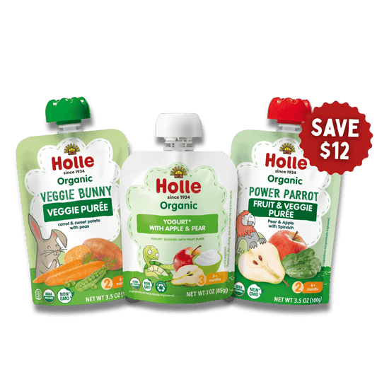 Power Greens Bundle: Veggie Bunny, Power Parrot, Apple & Pear Yogurt - BUNDLE-BUNNY-PARROT-APY