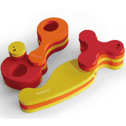 Hoppop Pipla Bath Toys - Multi Colors - BA014ADD