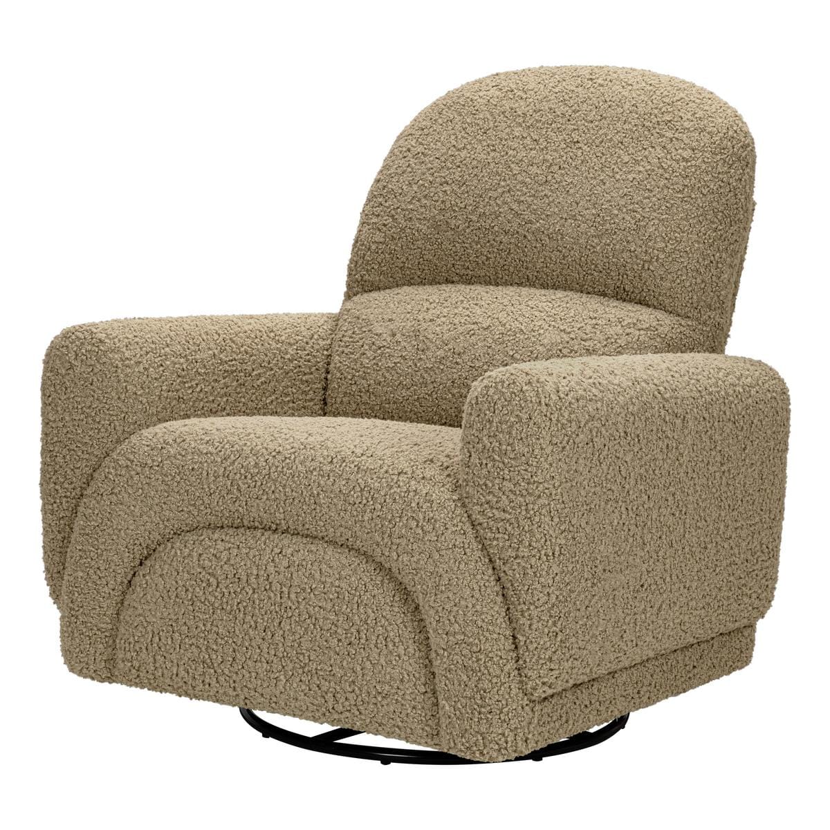 Babyletto Rainbow Recliner and Swivel Glider in Teddy Loop - Latte Teddy Loop