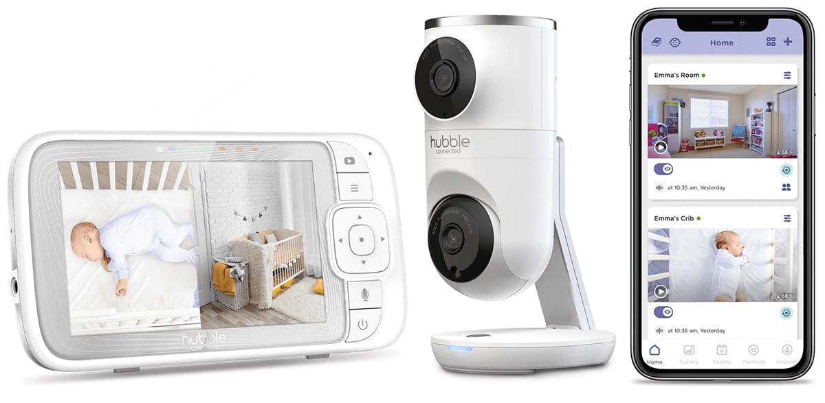 Hubble Connected Nursery Pal Dual Vision Smart Baby Monitor - HCTNPDVX