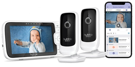 Hubble Connected Nursery Pal Link Premium Twin Smart Baby Monitor - HCSNPLP2