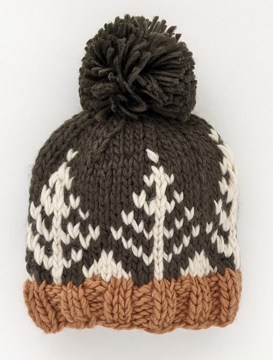 Huggalugs Forest Knit Beanie Hat - Loden, X-Small (Newborn) - 1146XS