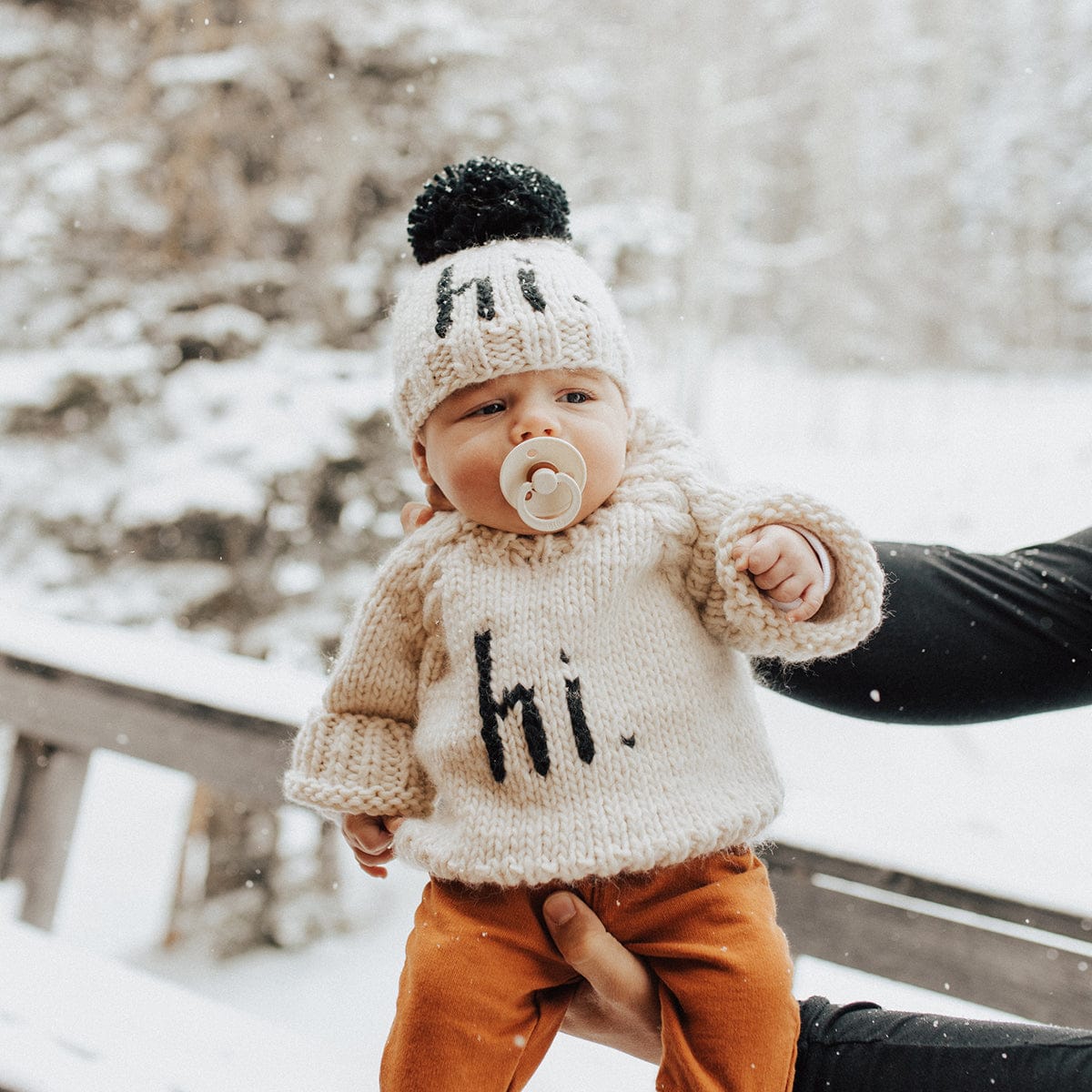 Huggalugs hi. Crew Neck Sweater - Black, 0-6 months - 1160-0-6