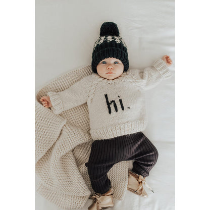 Huggalugs hi. Crew Neck Sweater - Black, 18-24 months - 1160-18-24