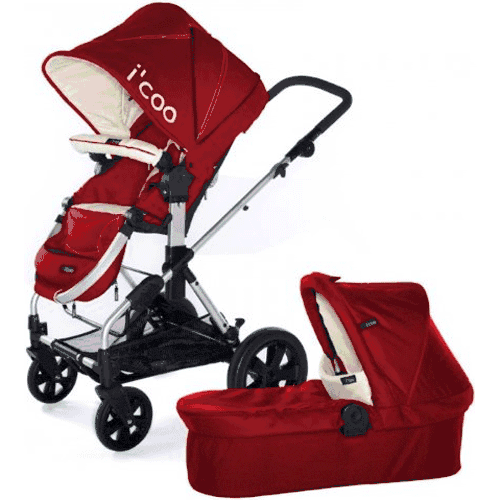 I'Coo 2011 Targo Stroller & Pram in Strawberry Red - 328736