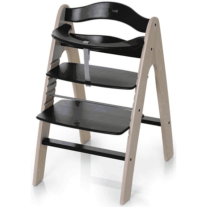 I'Coo Pharo Wooden Highchair in Black/Whitewash - 666111