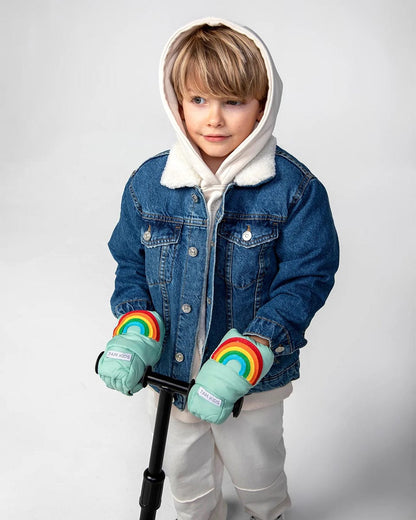 7 A.M. Enfant KIDS Warmmuffs - Rainbow Applique (2T-4T) - HMK151-RBWA