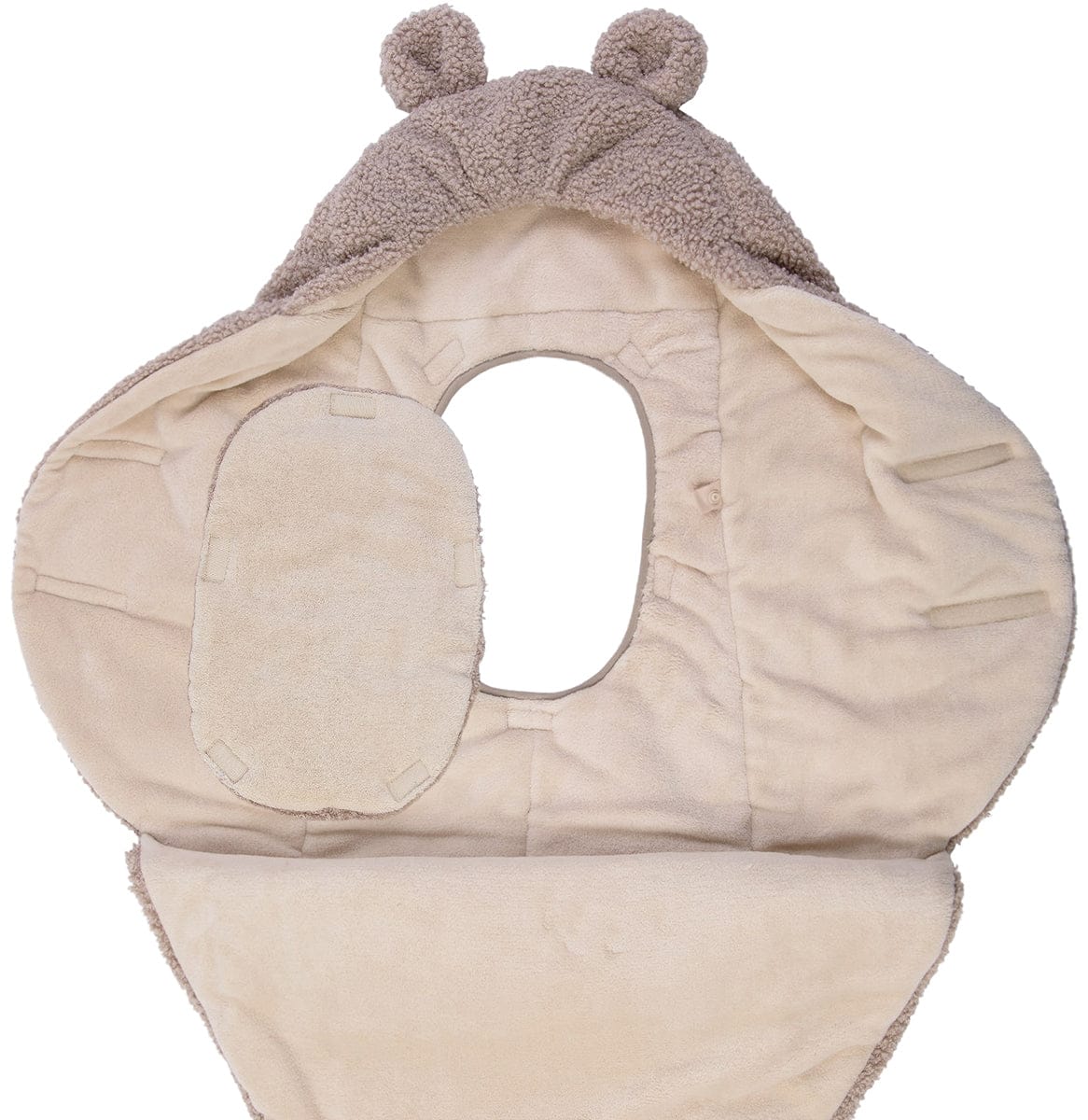 7 A.M. Enfant Nido Bebe Teddy Infant Wrap - Oatmeal Teddy (0-6m)