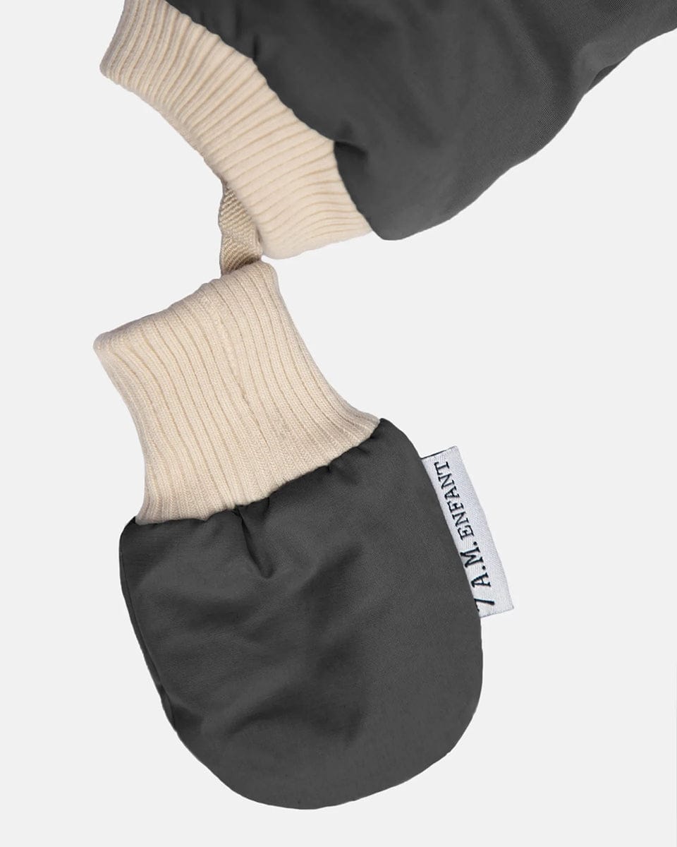 7 A.M. Enfant Snowsuit - Benji - Smokey Quilted (3-6M) - SSB80-B-SMQ