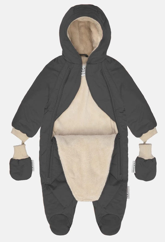 7 A.M. Enfant Snowsuit - Benji - Smokey Quilted (3-6M) - SSB80-B-SMQ