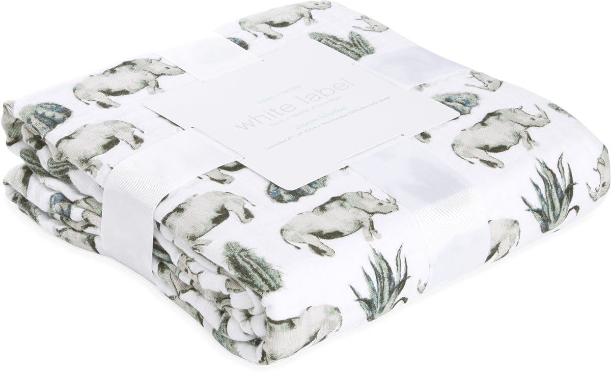 Aden + Anais White Label Dream Blanket - Serengeti