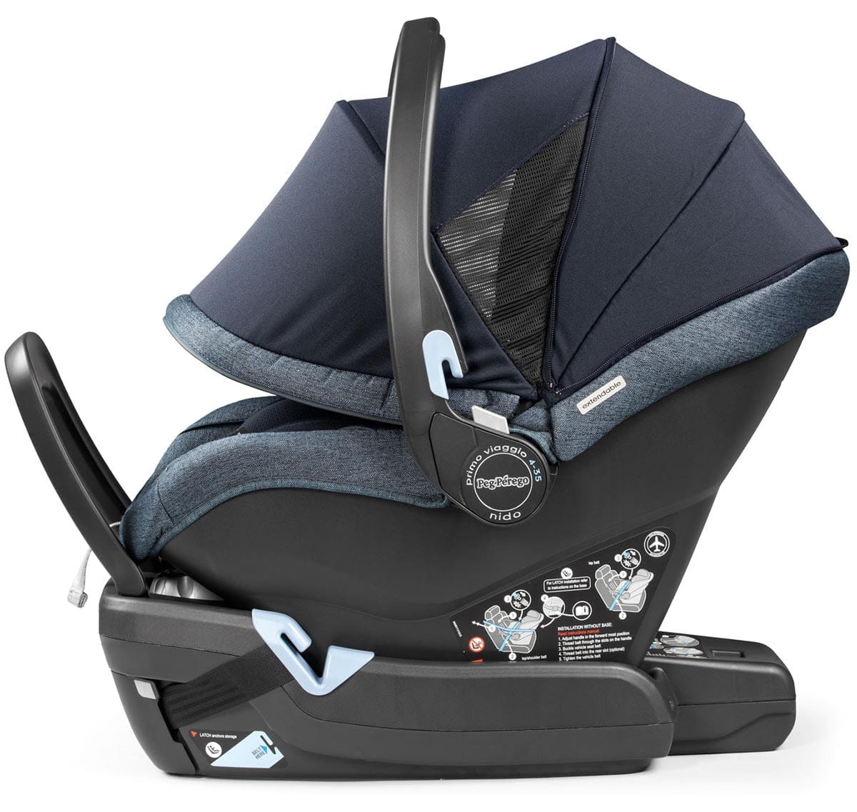 Agio by Peg Perego Z4 + Primo Viaggio 4-35 Nido Twin Travel System - Mirage Blue - IP1528BX00BA71-TWIN-TS