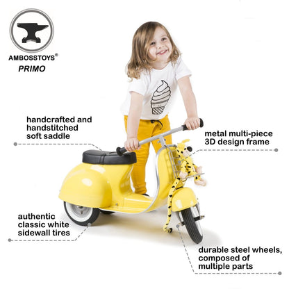 Ambosstoys PRIMO Ride On Kids Toy Classic - Yellow - PR-CL-2020-YELLOW
