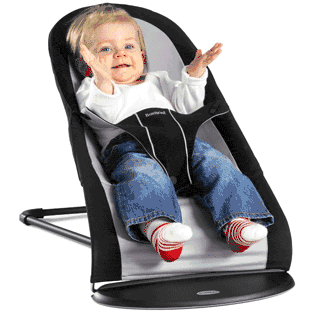 BabyBjörn Babysitter Balance in Black Silver - 009065US