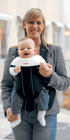 BabyBjörn Bib for Baby Carrier Cover in White- 2 Pack - 031021US