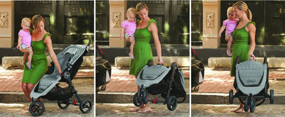Baby Jogger City Micro Single Stroller in Grey / Black - bj45290