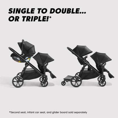 Baby Jogger City Select 2 Double Stroller Bundle - Eco Collection - Pure Mulberry