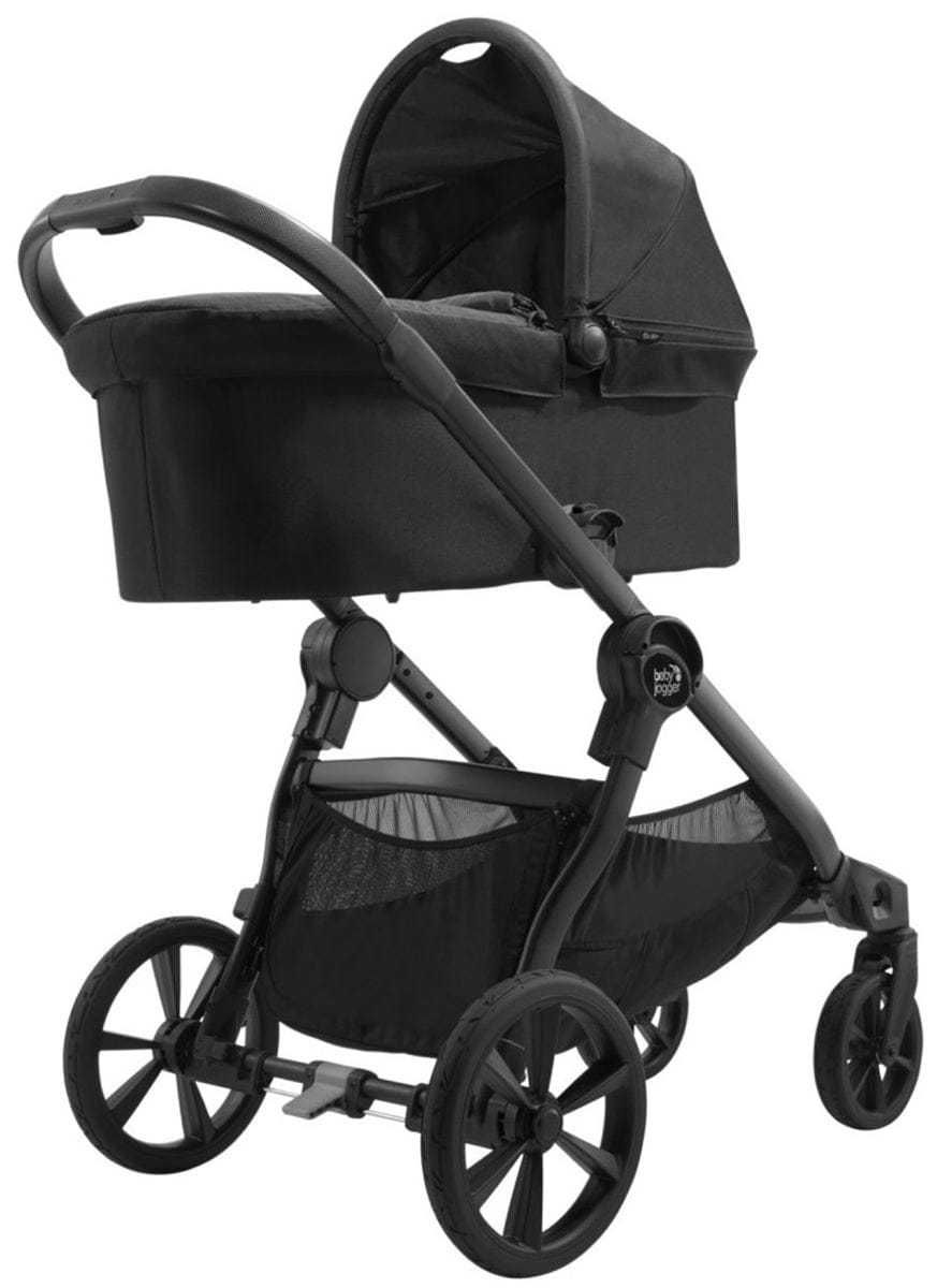 Baby Jogger City Select 2 Single Stroller + Pram Bundle - Eco Collection - Lunar Black - 2149330-2149907