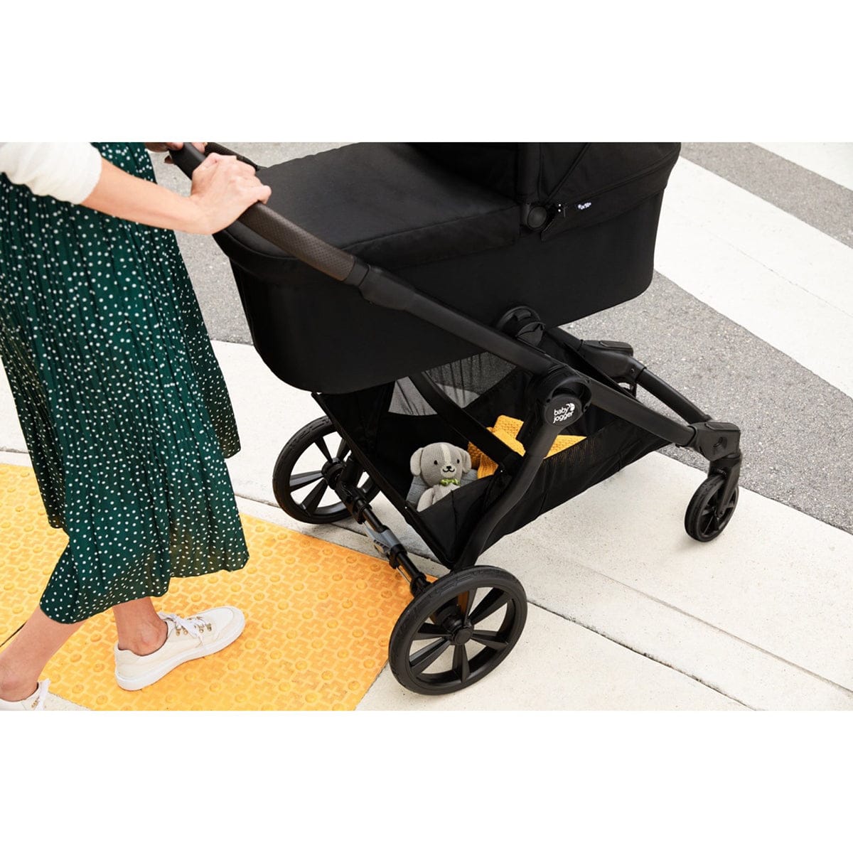 Baby Jogger City Select 2 Single Stroller + Pram Bundle - Eco Collection - Lunar Black - 2149330-2149907