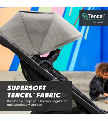 Baby Jogger City Select 2 Single Stroller + Pram Bundle - Eco Collection - Lunar Black - 2149330-2149907