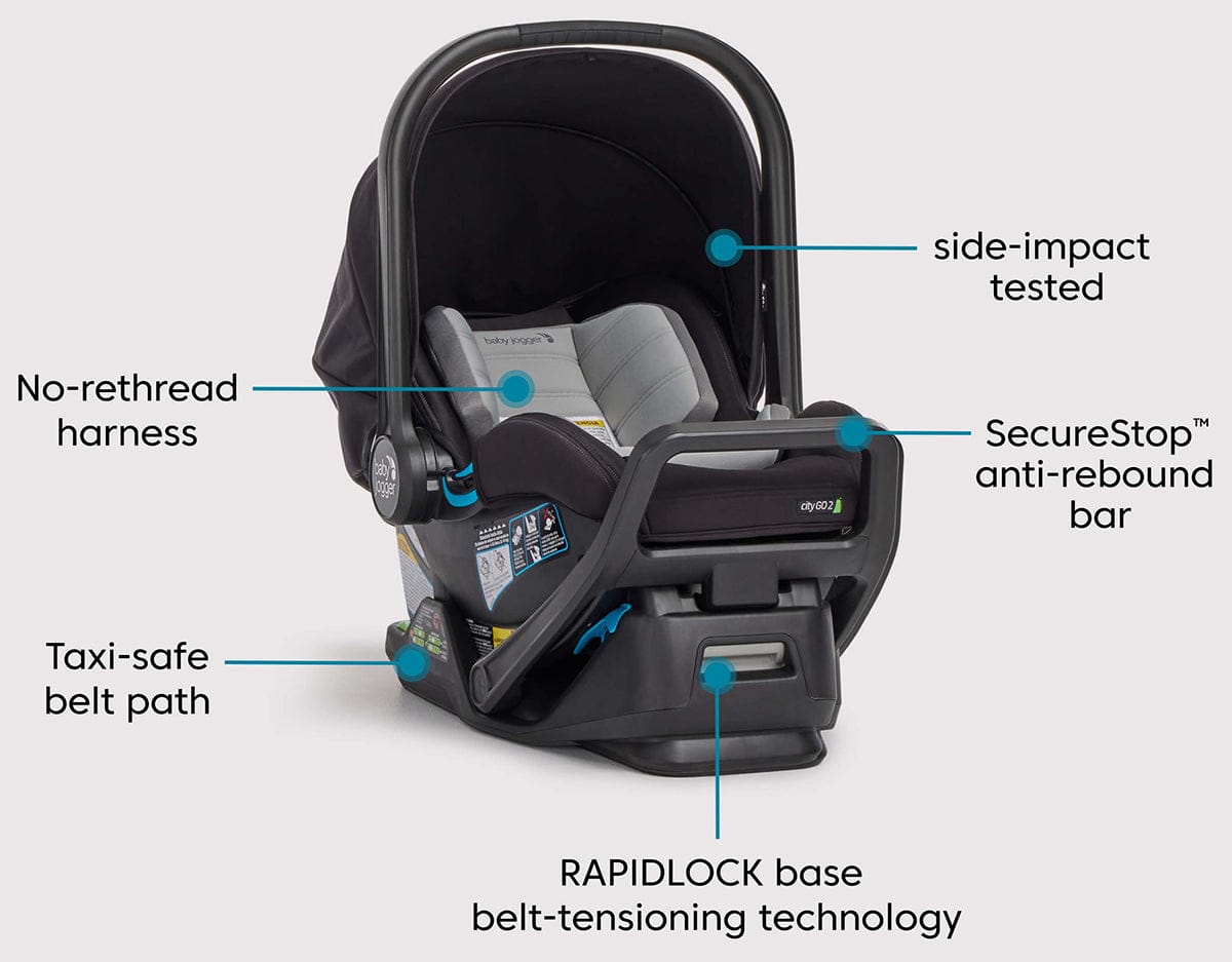 Baby Jogger City Sights + City GO 2 Travel System - Rich Black