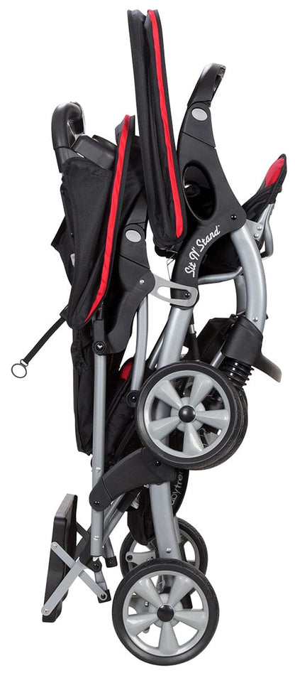 Baby Trend Sit N' Stand Double Stroller - Optic Red