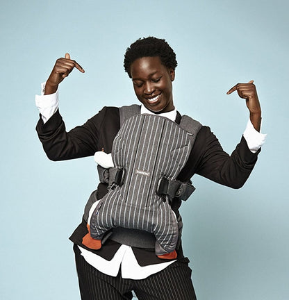 BabyBjorn Baby Carrier One - Pinstripe Gray