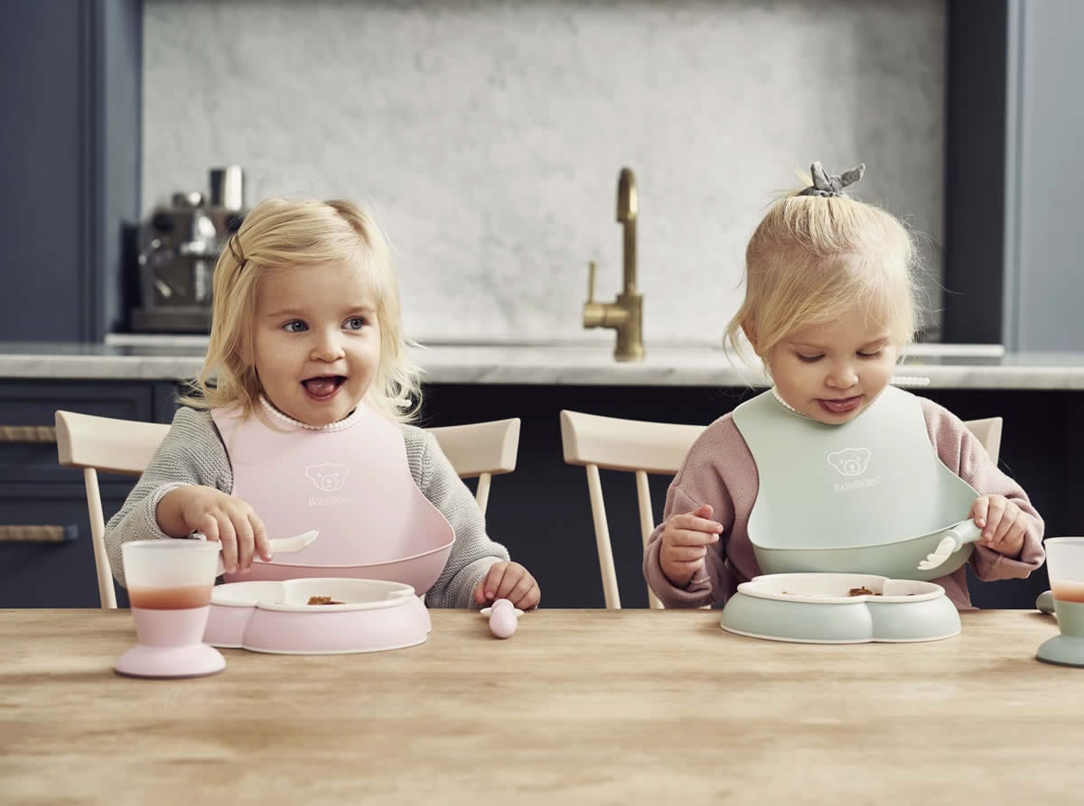 BabyBjorn Baby Dinner Set - Powder Blue - 070067US