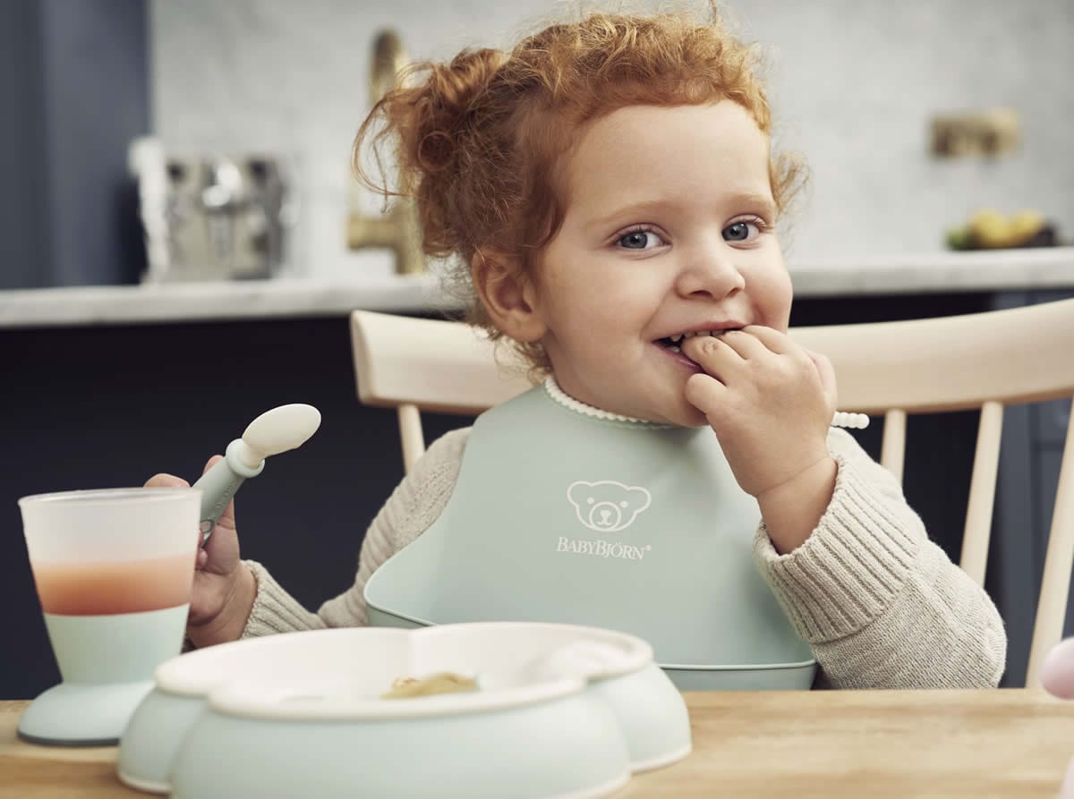 BabyBjorn Baby Dinner Set - Powder Pink - 070064US