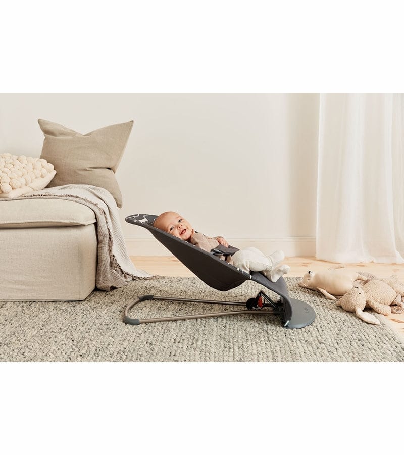 BabyBjorn Bouncer Bliss, Cotton - Anthracite / Landscape
