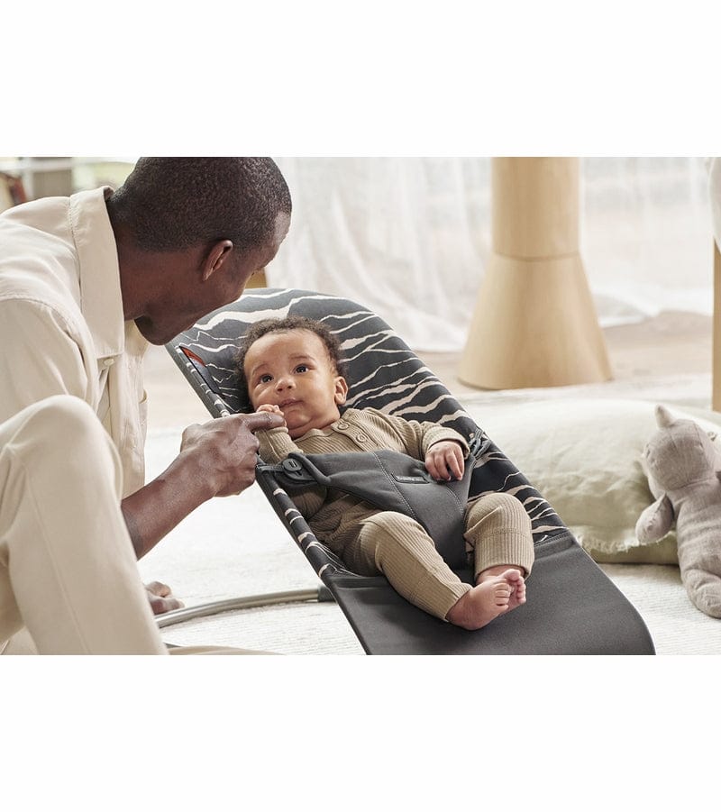 BabyBjorn Bouncer Bliss, Cotton - Anthracite / Landscape
