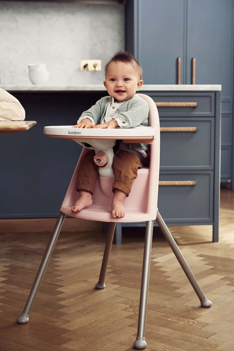 BabyBjorn High Chair - Pink/Greige