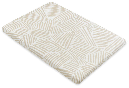 Babyletto All-Stages Organic Muslin Cotton Bassinet Sheet - Oat Stripe - T29234