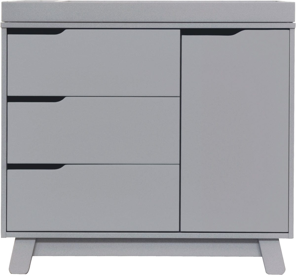 Babyletto Hudson 3-Drawer Changer Dresser, KD w/Removable Changing Tray - Grey