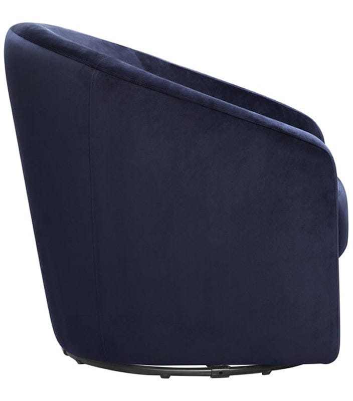 Babyletto Madison Swivel Glider - Navy Blue Microsuede