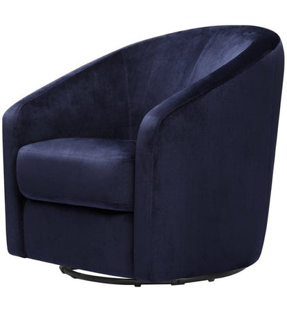 Babyletto Madison Swivel Glider - Navy Blue Microsuede