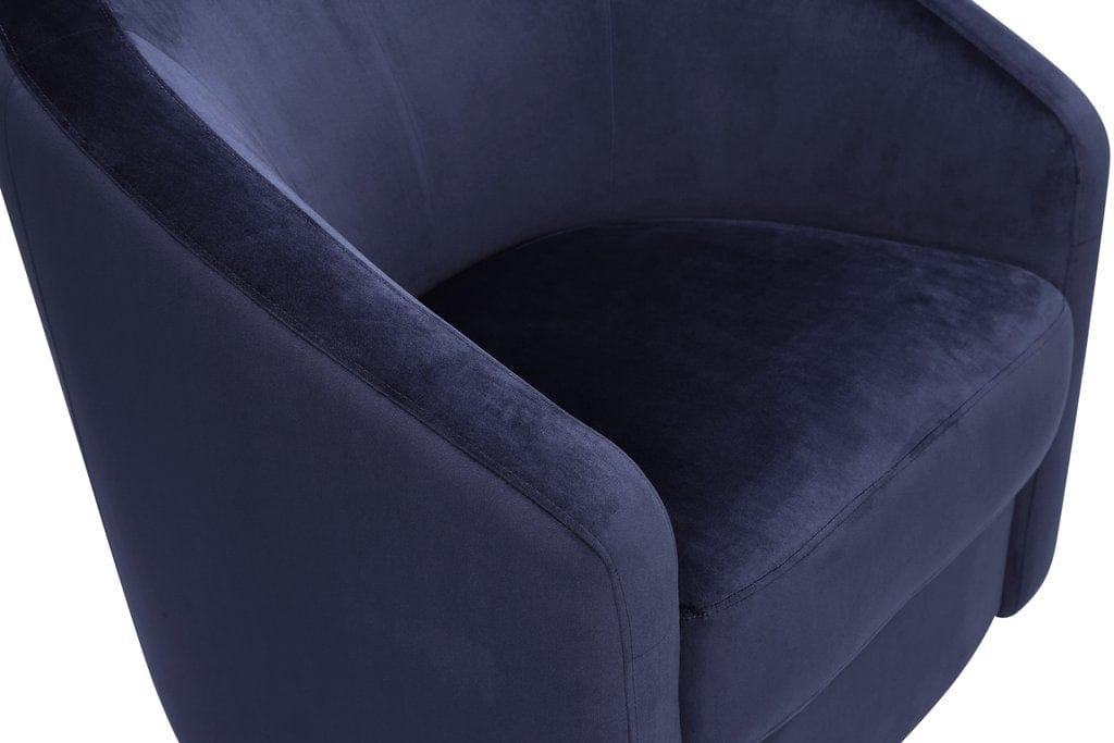 Babyletto Madison Swivel Glider - Navy Blue Microsuede