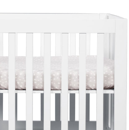 Babyletto Tuxedo Grey Dots Mini Crib Sheet - T11570