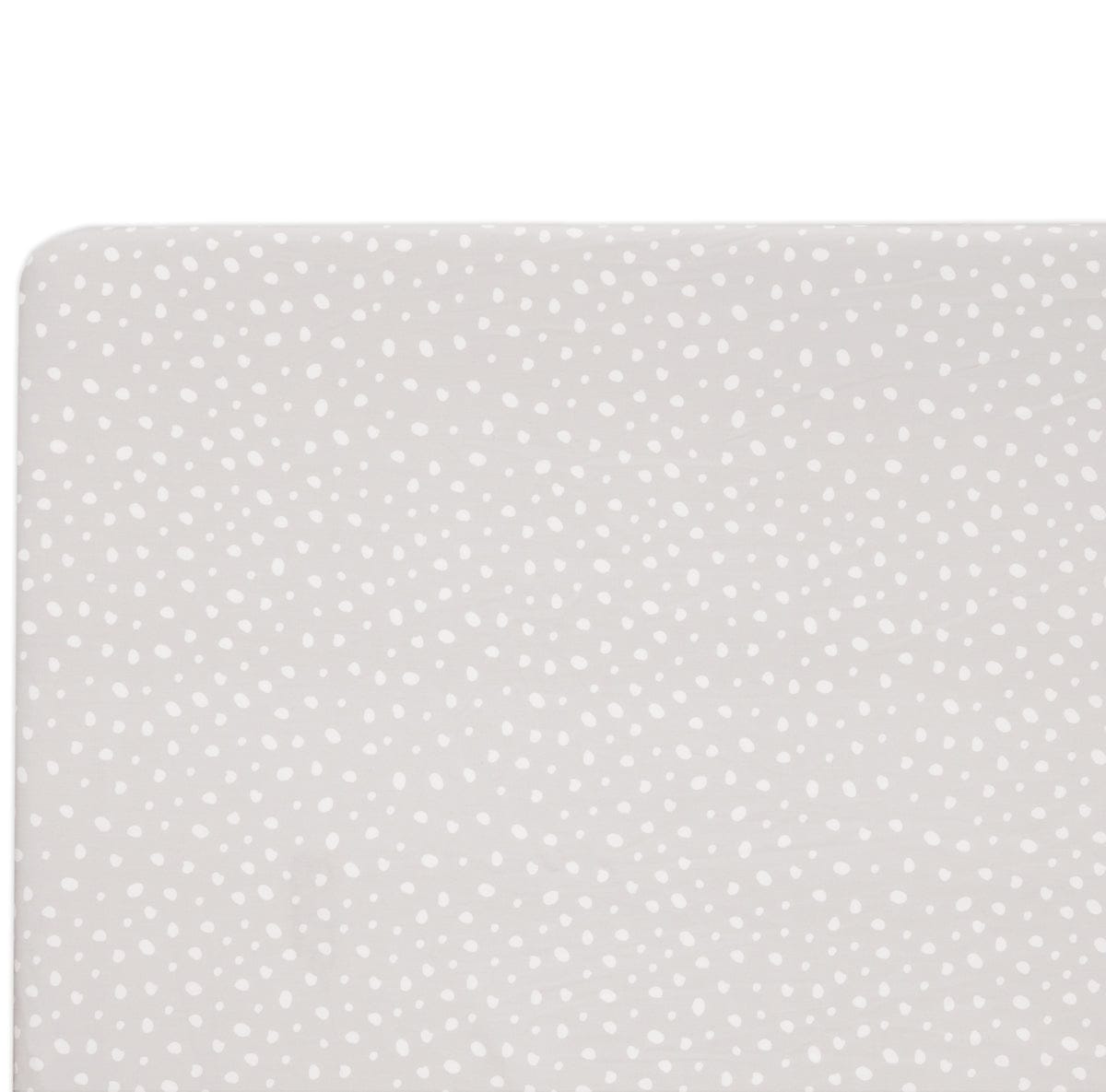 Babyletto Tuxedo Grey Dots Mini Crib Sheet - T11570