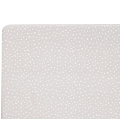Babyletto Tuxedo Grey Dots Mini Crib Sheet - T11570