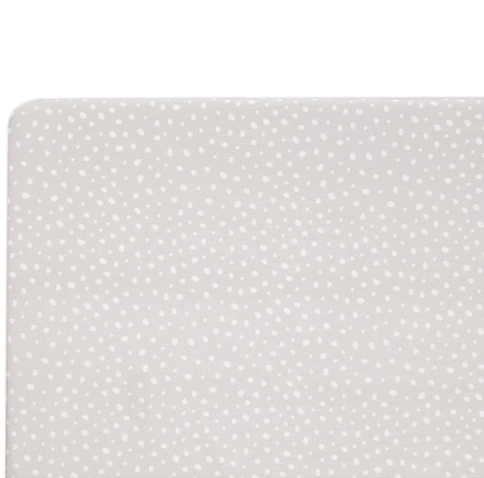 Babyletto Tuxedo Grey Dots Mini Crib Sheet - T11570